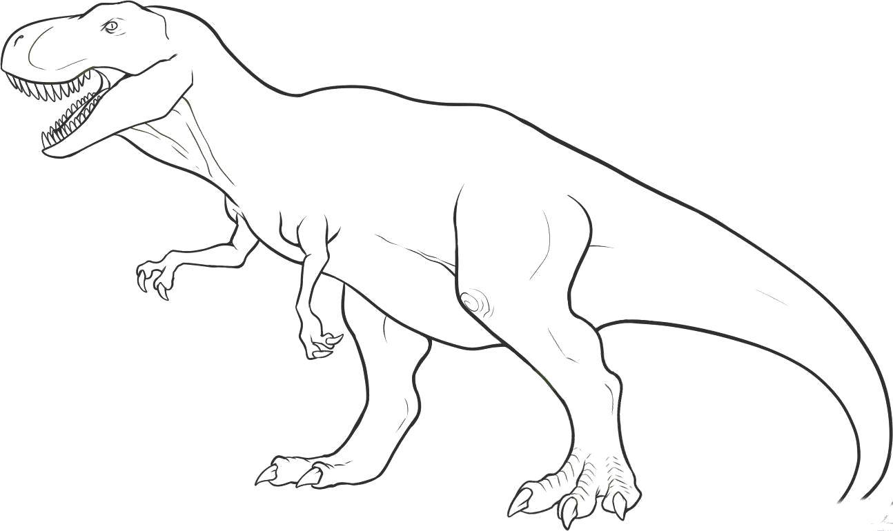 Розмальовки  Тиранозавр рекс. Завантажити розмальовку Динозаври.  Роздрукувати ,динозавр,