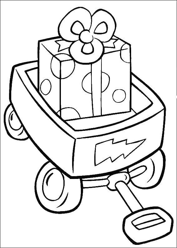 Coloring Gift. Category coloring for little ones. Tags:  gifts.