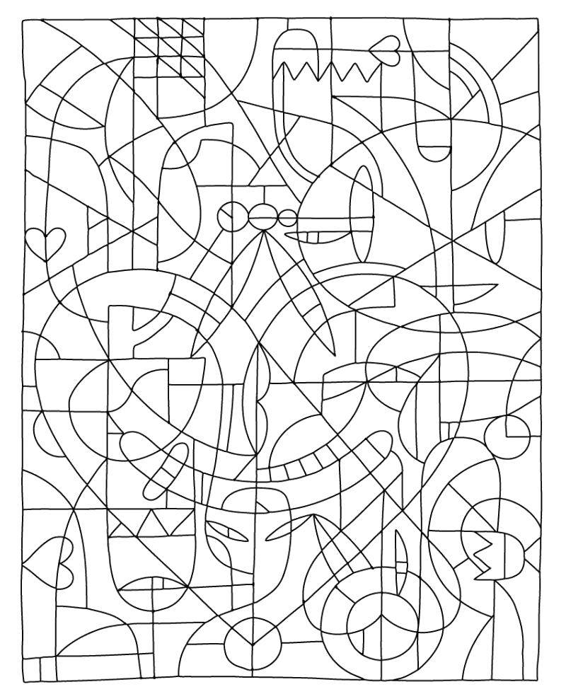Coloring Strange pattern. Category pattern . Tags:  Patterns, geometric.