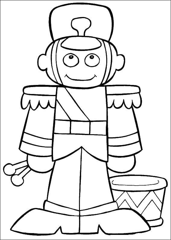 Coloring Soldier. Category coloring for little ones. Tags:  the soldier.