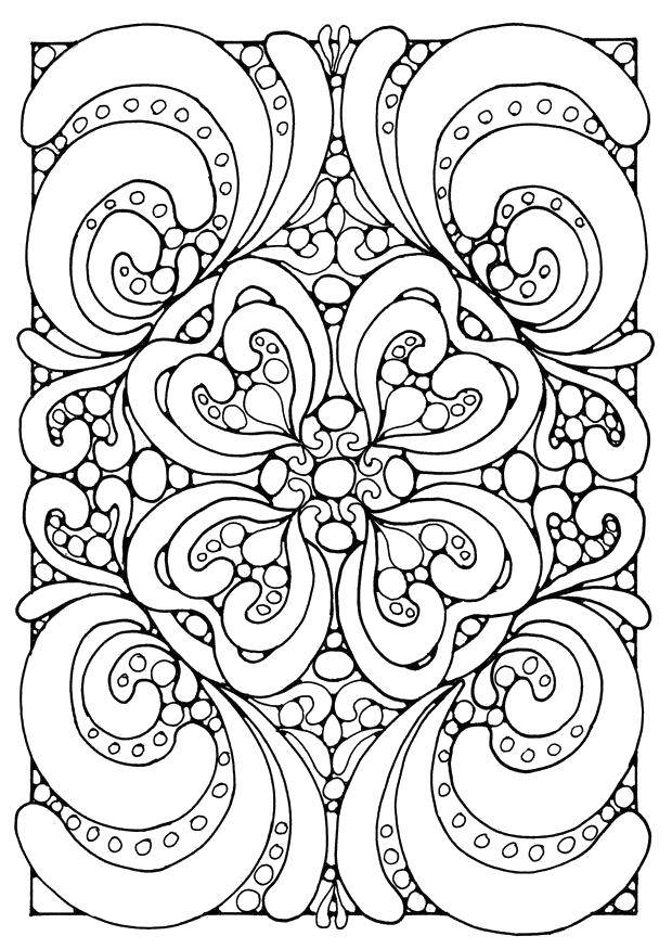 Coloring Beautiful pattern. Category patterns. Tags:  Patterns, geometric.