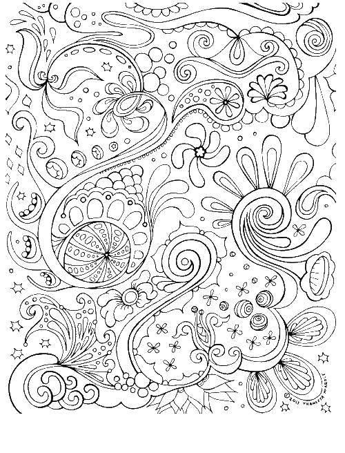 Coloring Folk pattern. Category Patterns with flowers. Tags:  Patterns, people.