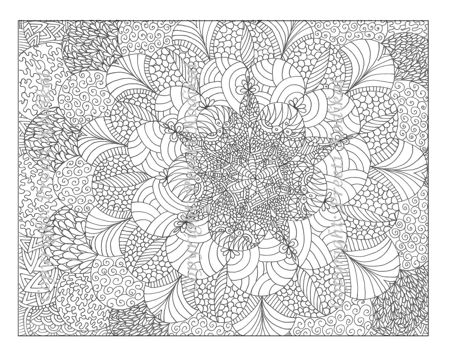 Coloring Pattern with small parts. Category patterns. Tags:  Patterns, flower.