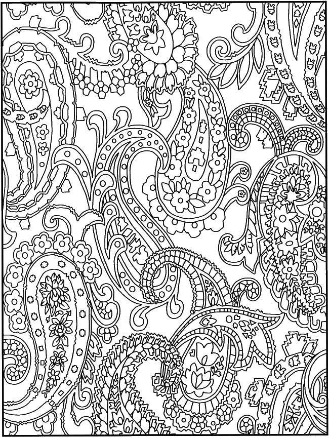 Coloring Folk pattern. Category Patterns with flowers. Tags:  Patterns, people.