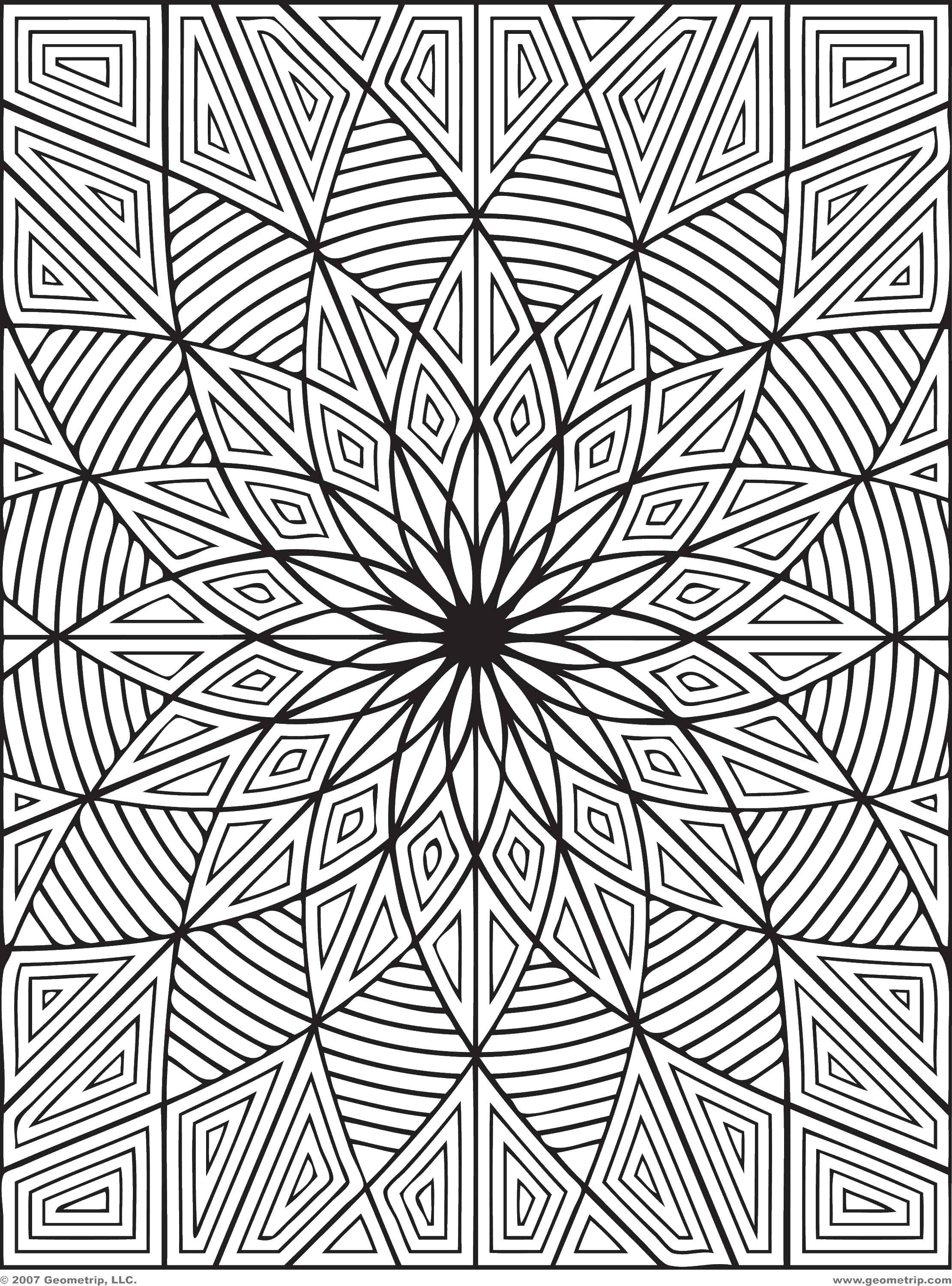 Coloring Relaxing pattern. Category Patterns with flowers. Tags:  Patterns, flower.