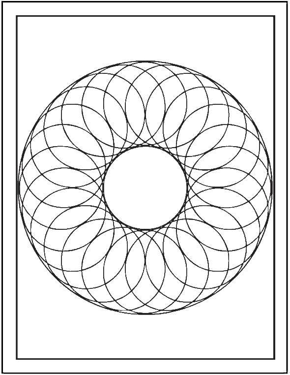 Название: Раскраска Спираль. Категория: узор. Теги: Узоры, геометрические.