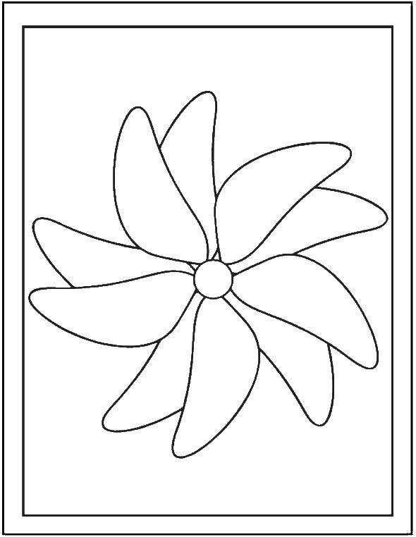 Coloring Flower. Category Patterns with flowers. Tags:  Patterns, flower.