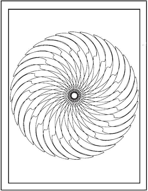 Coloring Swirly pattern. Category patterns. Tags:  Patterns, geometric.