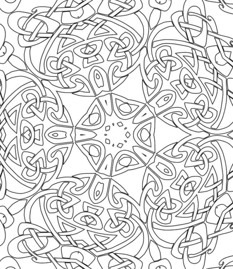 Coloring Curlicue. Category pattern . Tags:  Patterns, geometric.