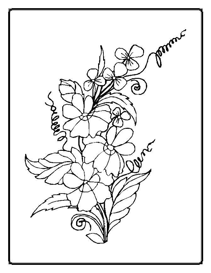 Coloring Floral pattern. Category Patterns with flowers. Tags:  Patterns, flower.