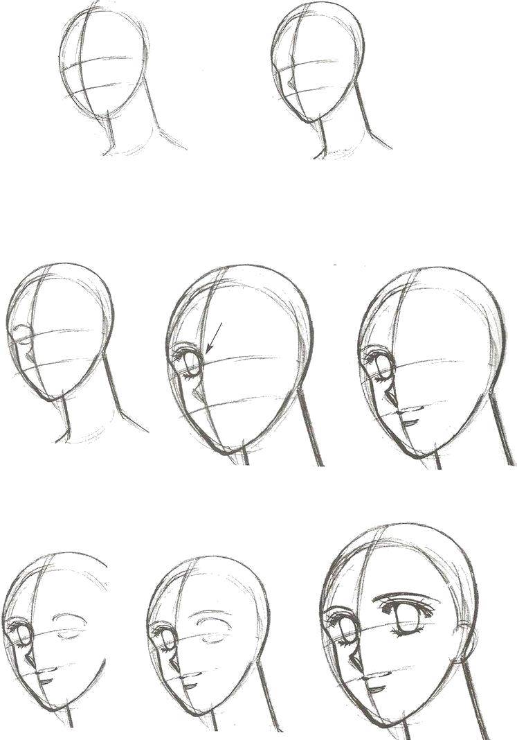 Coloring Draw the head. Category how to draw step by step. Tags:  Step-by-step drawing.