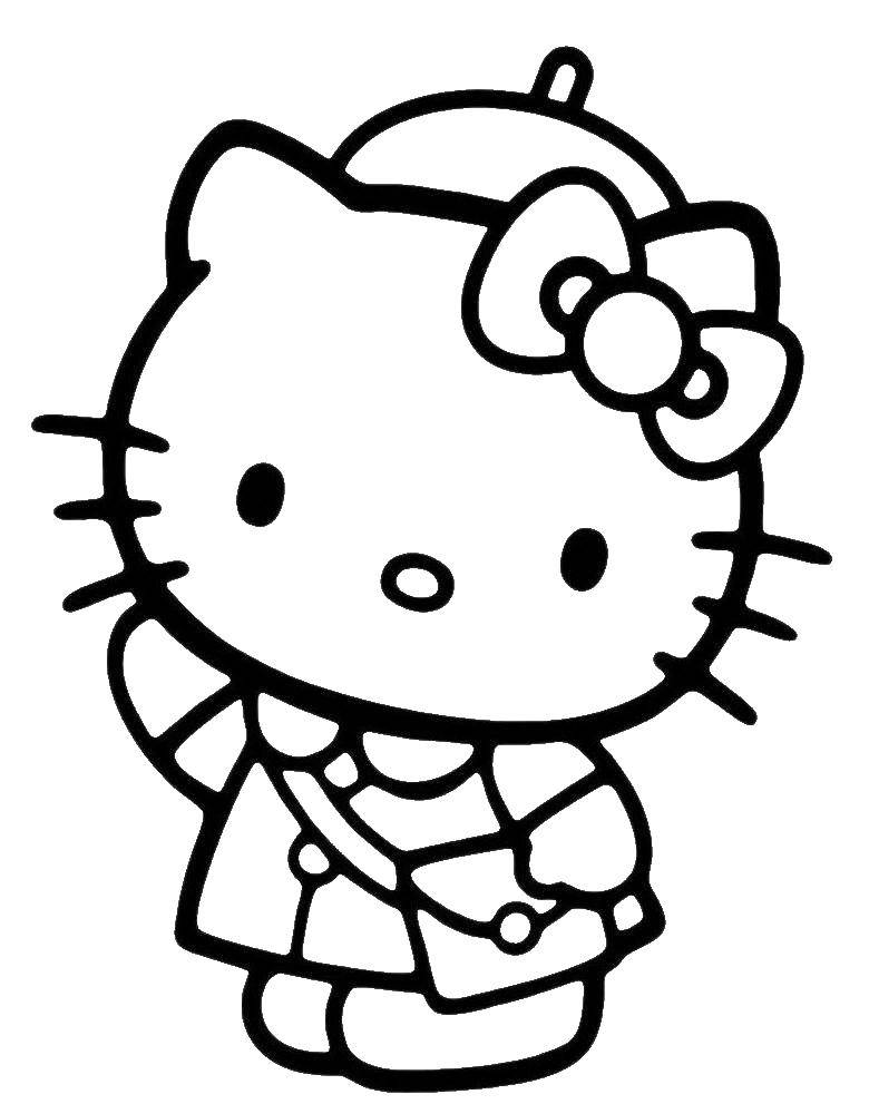 Coloring Kitty. Category cartoons. Tags:  kitty .