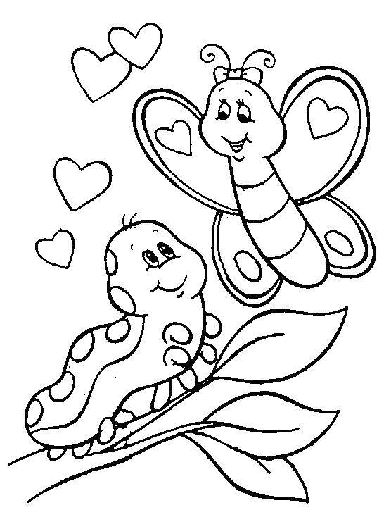 Coloring Love the caterpillars and butterflies. Category coloring. Tags:  Insects, butterfly.