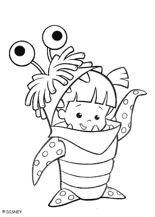 Coloring BU. Category Coloring pages monsters. Tags:  Monsters Inc., cartoon.