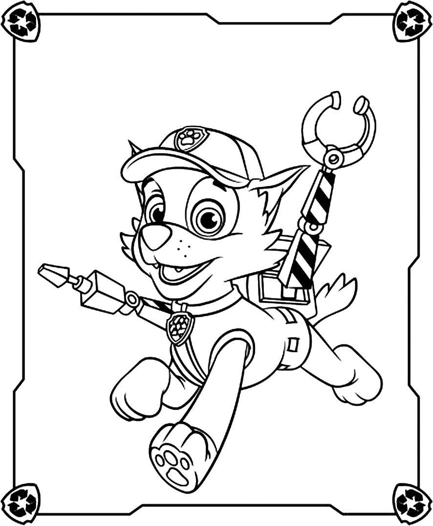 Coloring Shepherd chase. Category paw patrol. Tags:  Paw patrol.