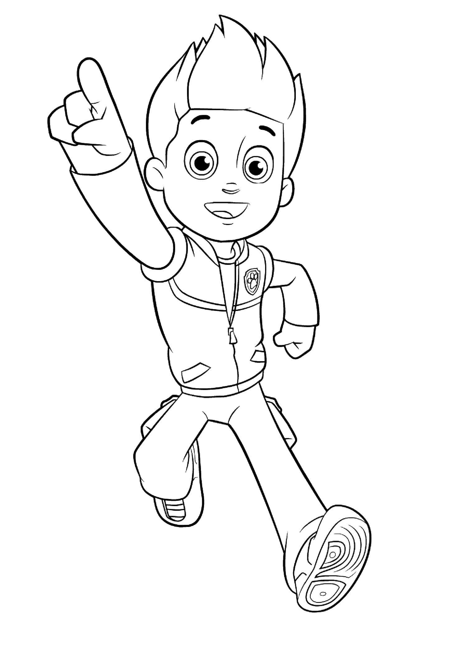 Coloring Cartoon character. Category paw patrol. Tags:  Paw patrol.