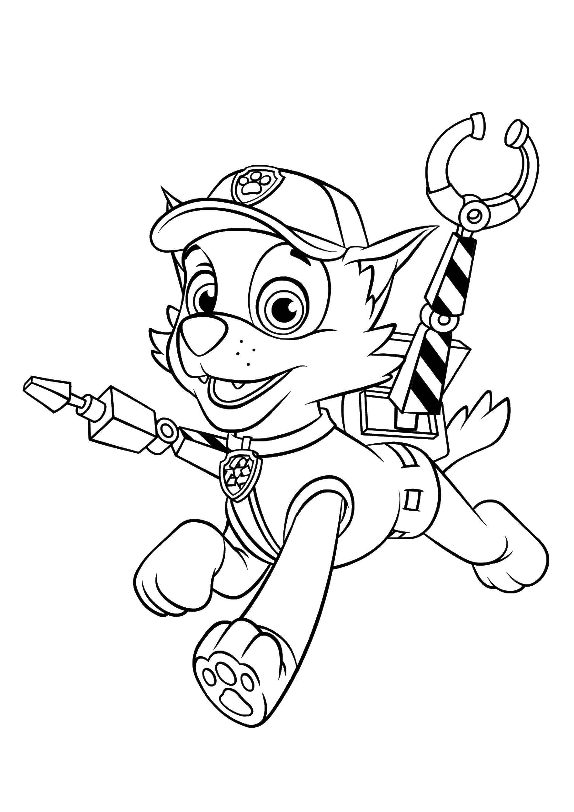 Coloring Rocky to the rescue. Category paw patrol. Tags:  Paw patrol Zuma, rocky.