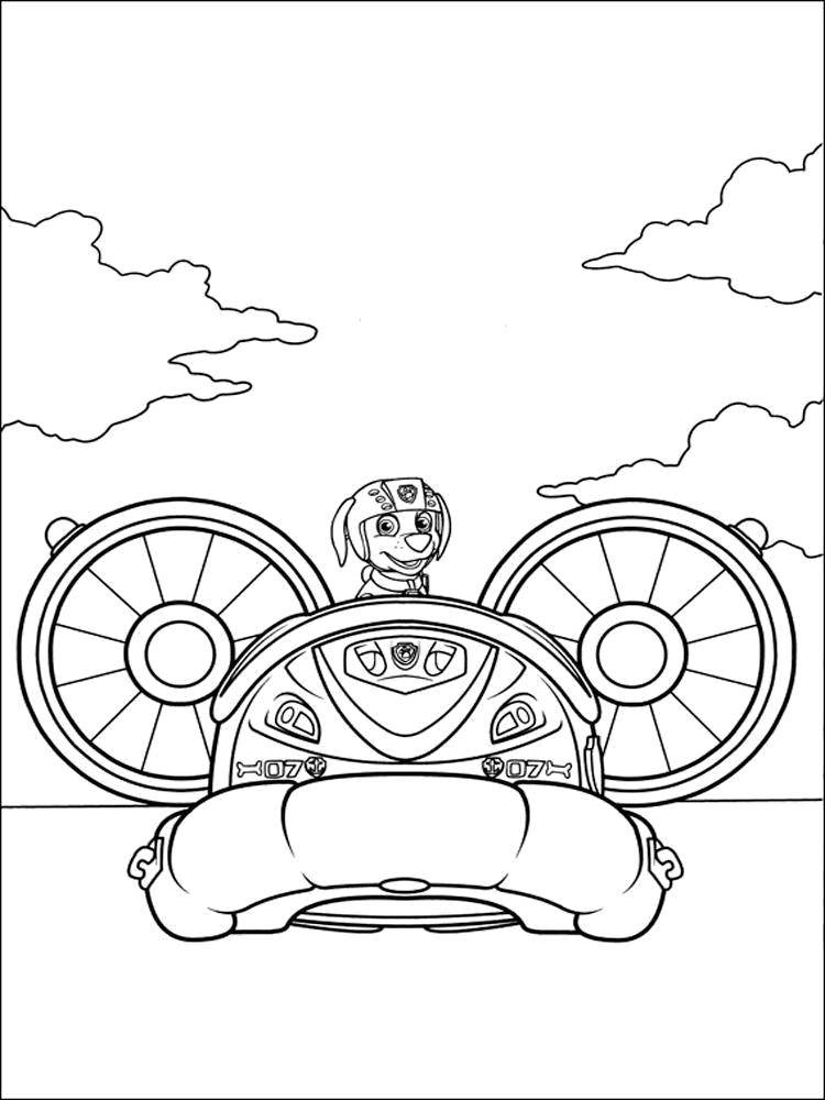 Coloring Zoom well, a miracle boat. Category paw patrol. Tags:  Paw patrol.