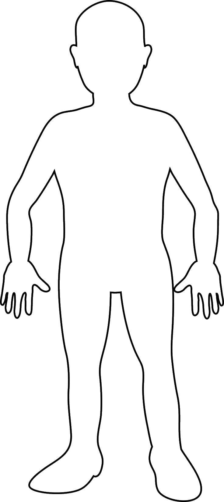 Coloring The outline of a man. Category the outline of a man. Tags:  Outline , man.