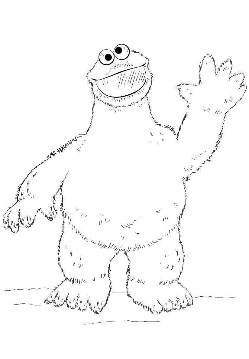 Coloring Monster. Category Coloring pages monsters. Tags:  monster.