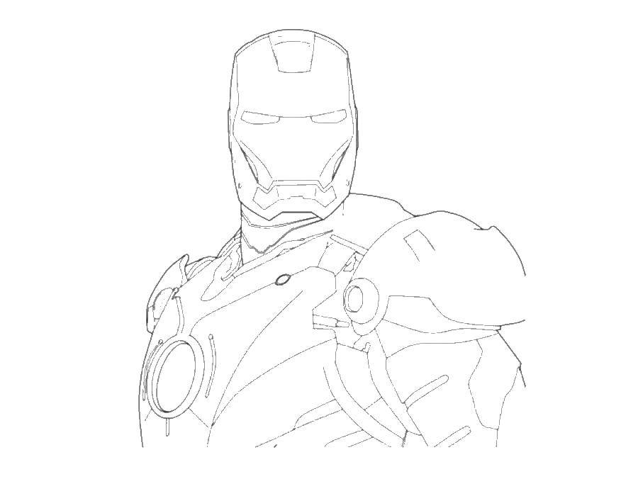 Coloring Iron man. Category iron man. Tags:  iron man.