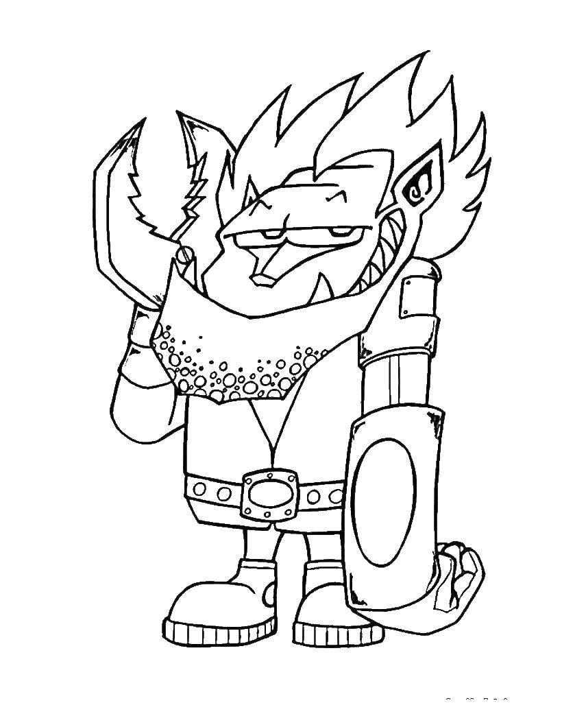 Coloring monster. Category Coloring pages monsters. Tags:  monster.