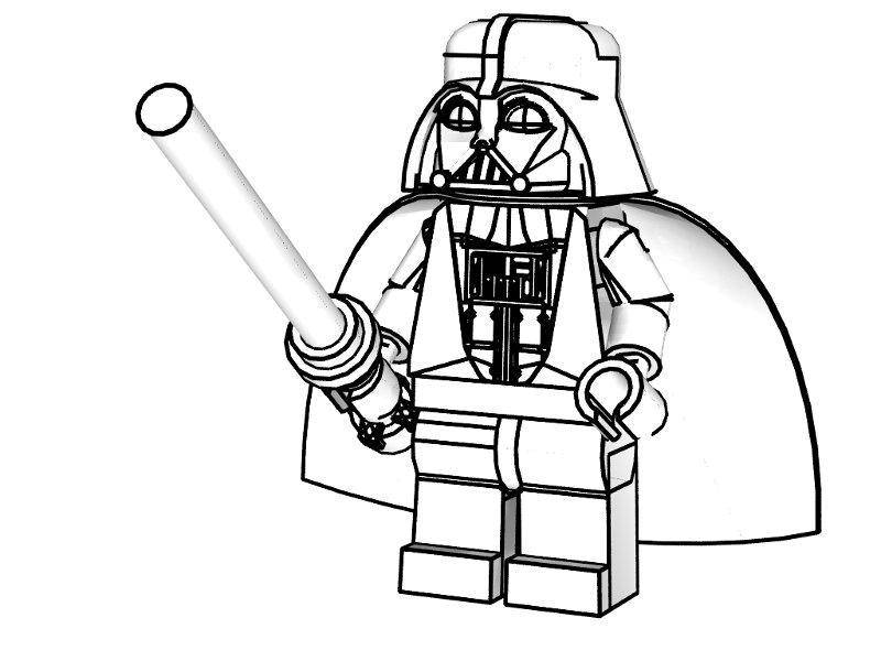 Название: Раскраска Дарт вейдер из звездных войн. Категория: лего. Теги: Конструктор, Лего, Звездные Войны.