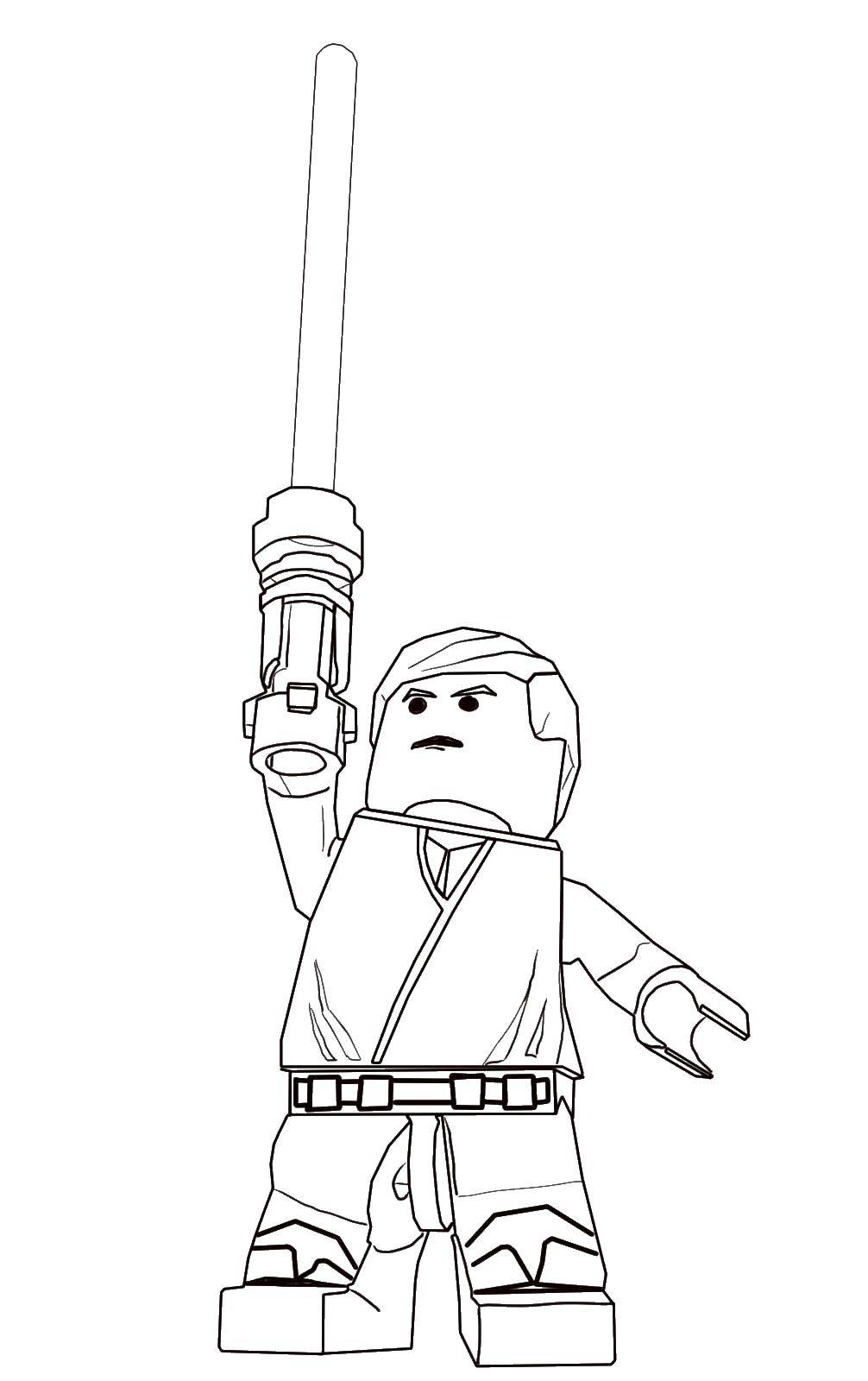 Coloring Leno warrior. Category LEGO. Tags:  LEGO, warrior.