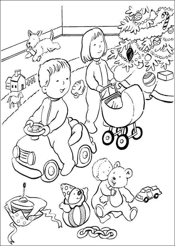 Coloring Gifts for kids. Category new year. Tags:  New Year, gifts.