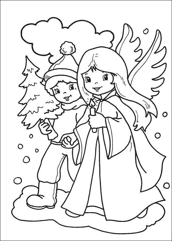 Coloring Christmas. Category Christmas. Tags:  Christmas, Angel.