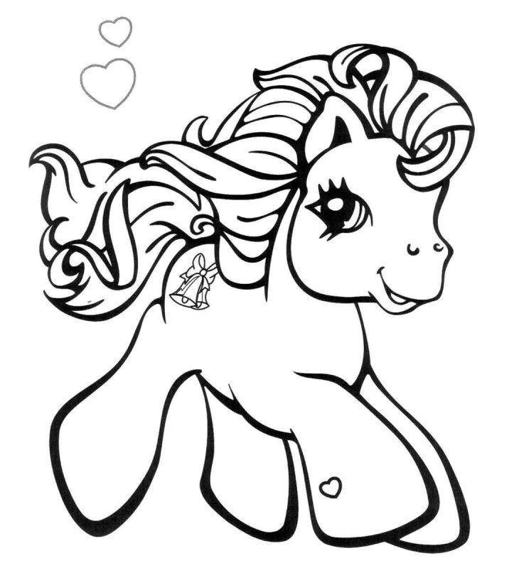 Coloring Beautiful pony. Category Ponies. Tags:  Pony, My little pony .