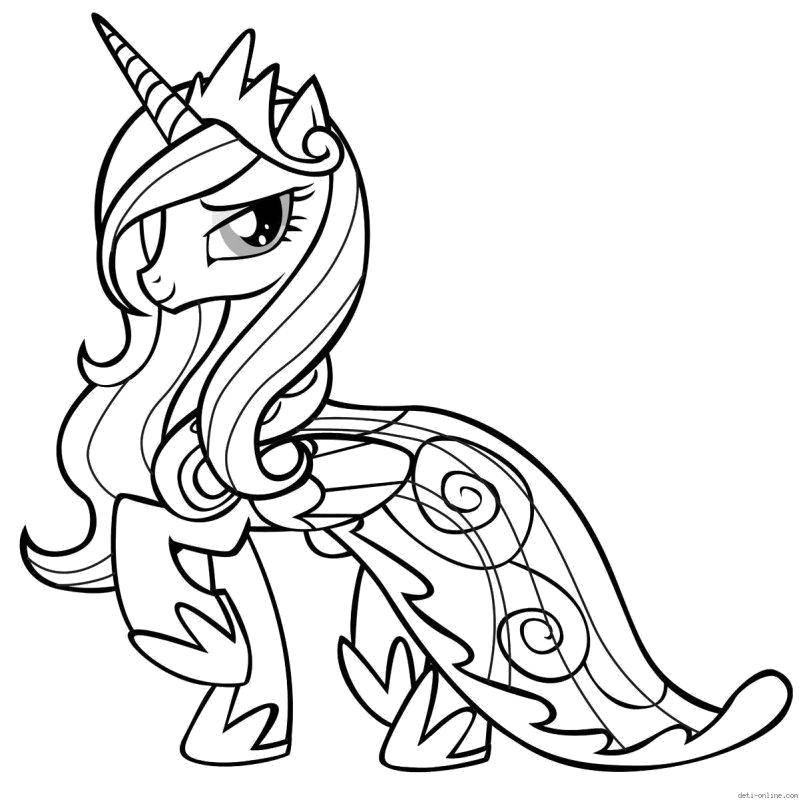 Coloring Pony unicorn. Category Ponies. Tags:  Pony, My little pony .