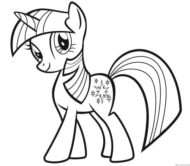 Название: Раскраска Пони из my little pony . Категория: Пони. Теги: Пони, My little pony .