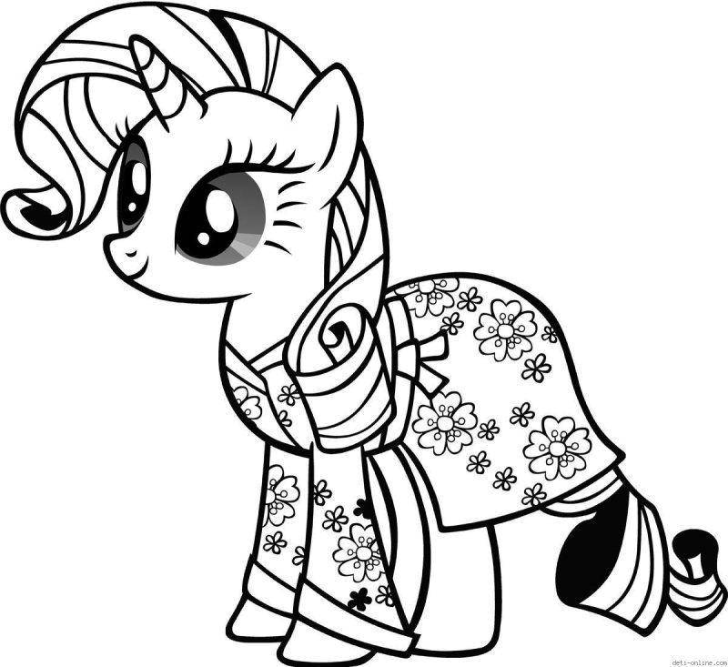 Название: Раскраска Поняшка из my little pony . Категория: Пони. Теги: Пони, My little pony .
