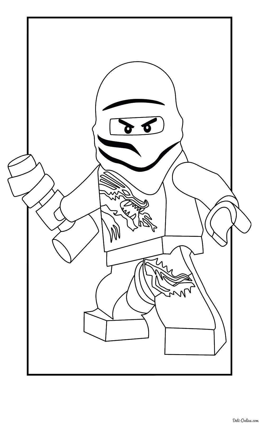 Coloring Ninja LEGO. Category LEGO ninja go. Tags:  LEGO, ninja.