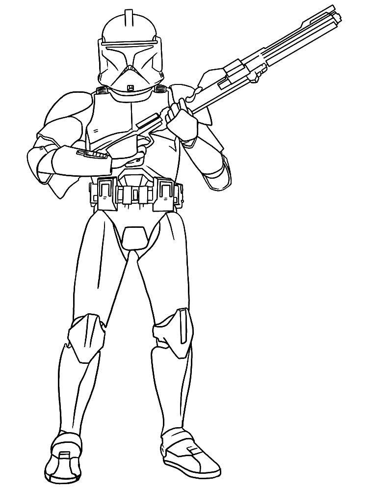 Coloring Attack. Category star wars . Tags:  stormtroopers, star wars.