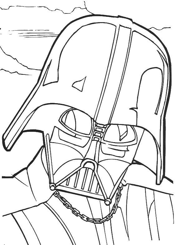 Coloring Dard Vader. Category star wars . Tags:  Darth Vader, star wars.