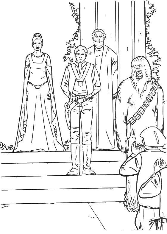 Coloring The awarding of the Jedi. Category star wars ships. Tags:  awards, military, Jedi.
