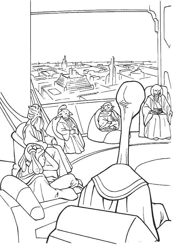 Coloring The meeting. Category star wars ships. Tags:  the meeting.