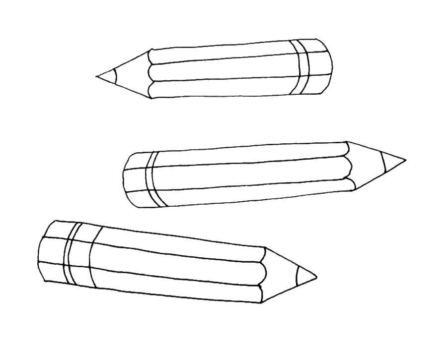 Название: Раскраска Карандаши. Категория: карандаш. Теги: карандаши.