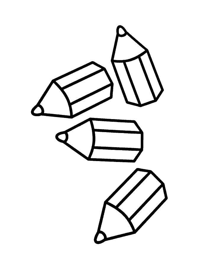 Название: Раскраска Маленькие каранадши. Категория: карандаш. Теги: карандаш.