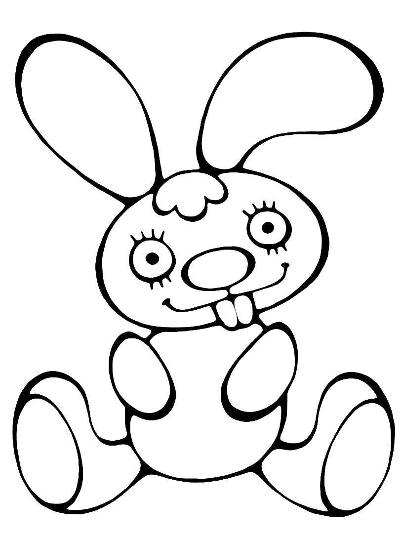 Coloring Funny Bunny. Category coloring. Tags:  hare.