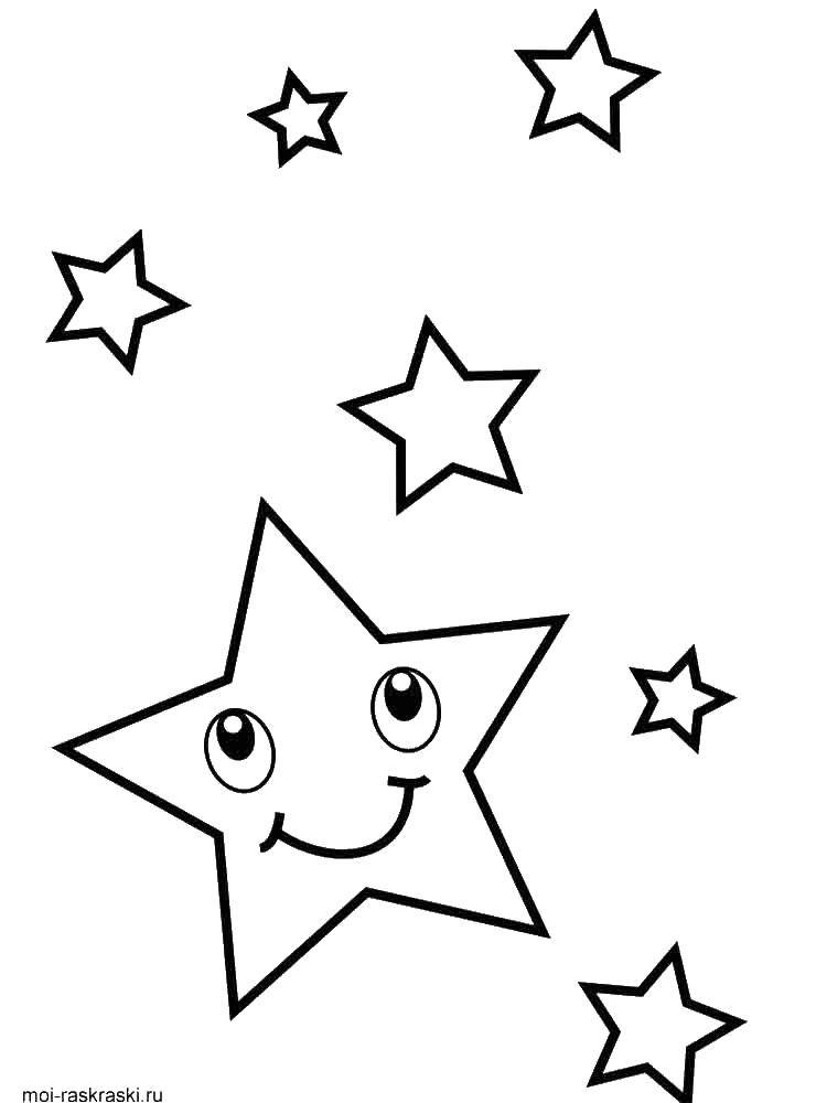 Название: Раскраска Звезды. Категория: звезды. Теги: звезды.