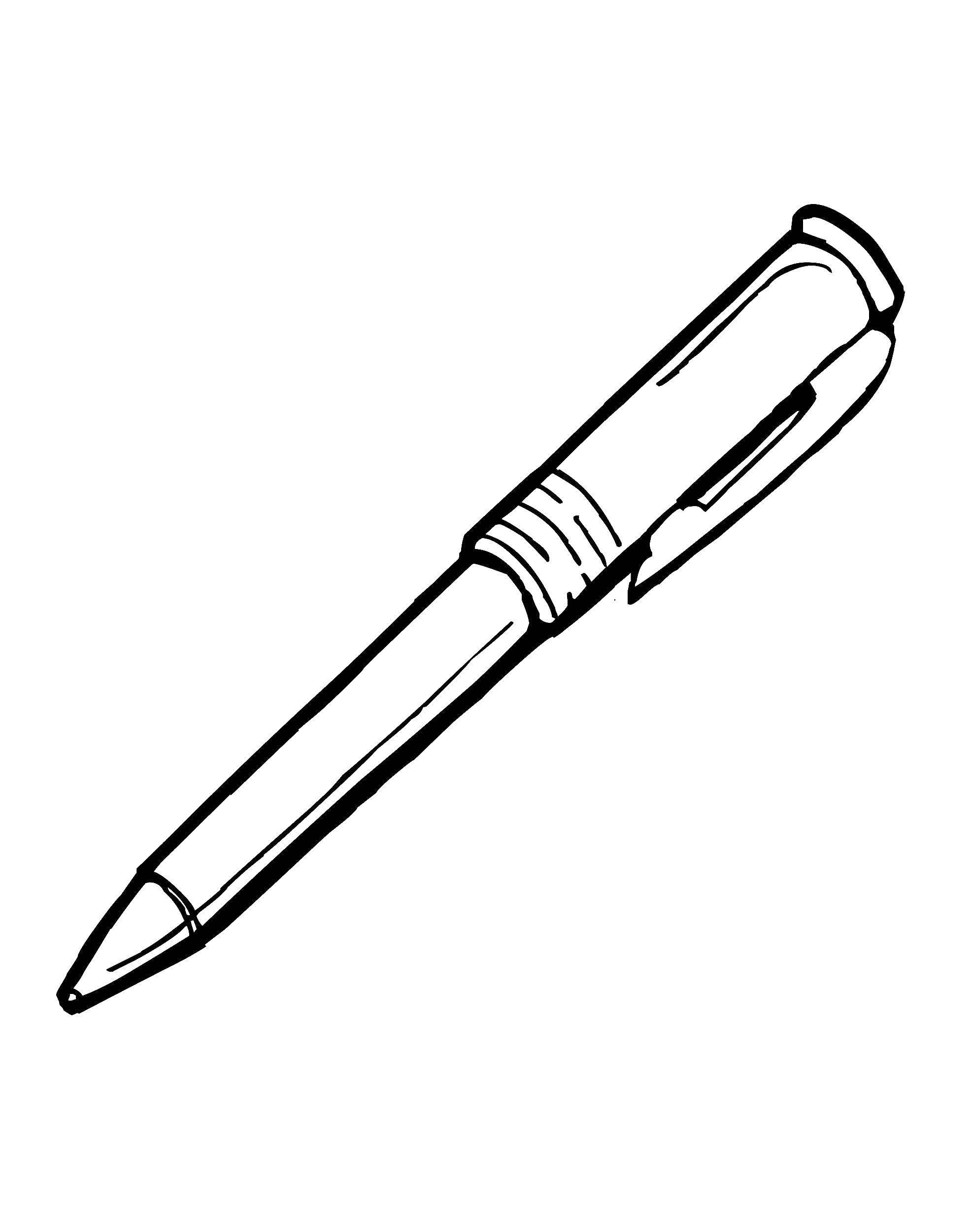 Название: Раскраска Ручка. Категория: ручка. Теги: ручка.