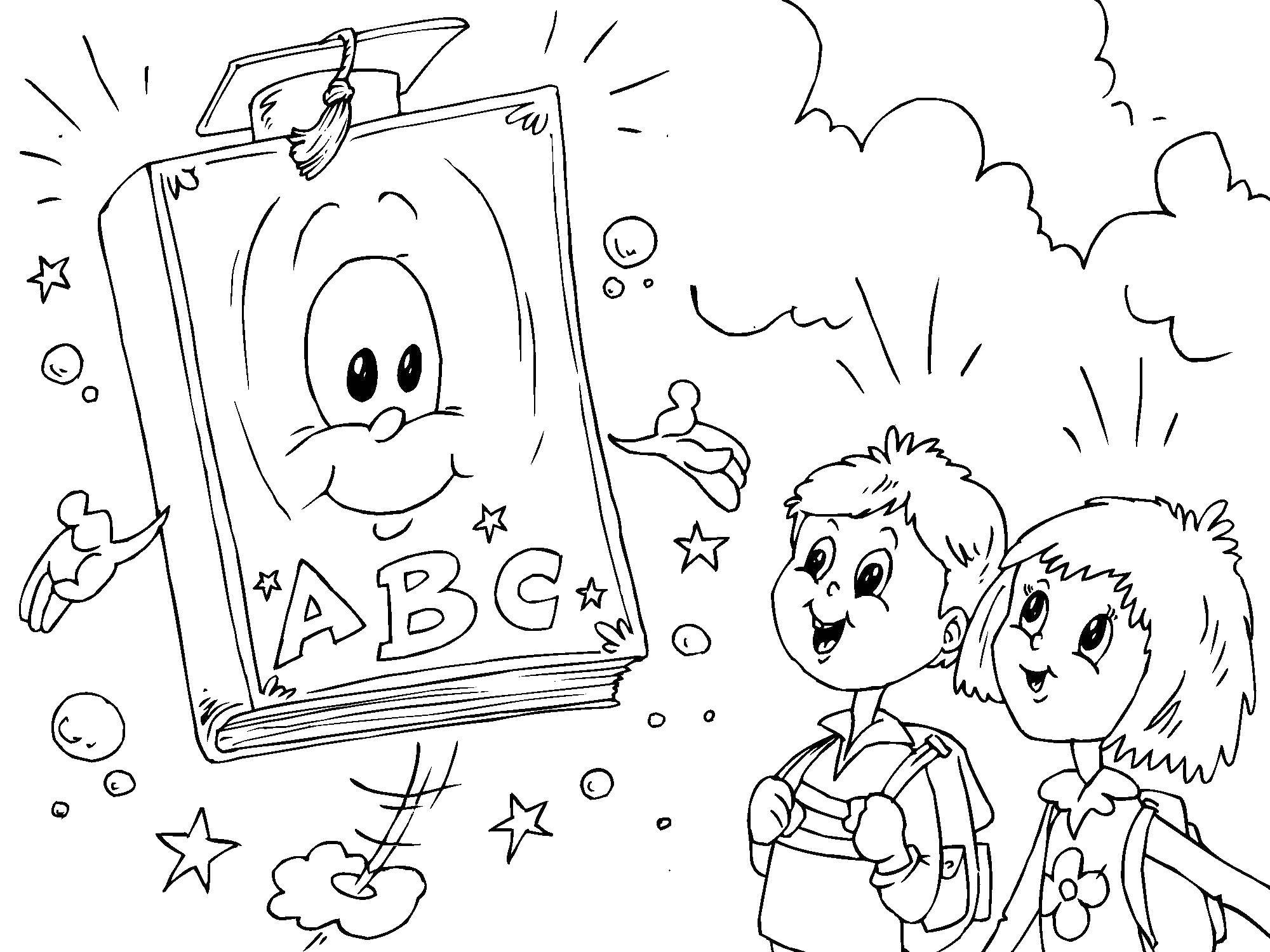Coloring ABC. Category school supplies. Tags:  a book for pupils.