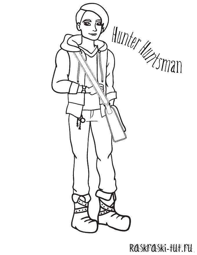 Coloring Hunter hansman. Category coloring pages for girls. Tags:  the hunter hansman.