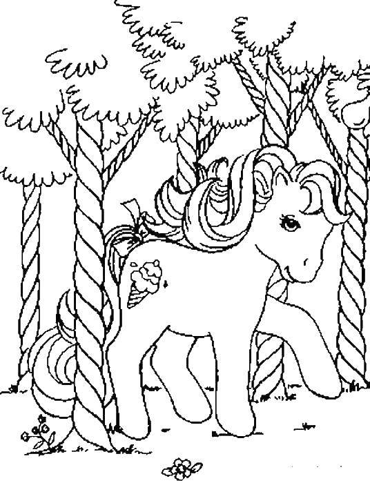 Coloring Pony. Category Animals. Tags:  ponies.