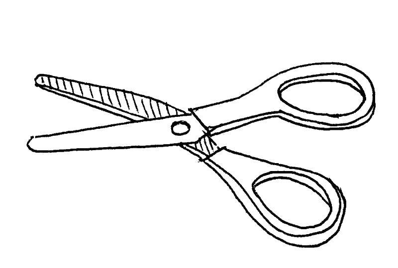 Coloring Scissors. Category school supplies. Tags:  scissors.