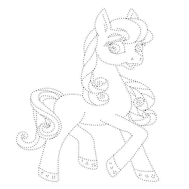 Coloring Pony. Category coloring. Tags:  ponies.