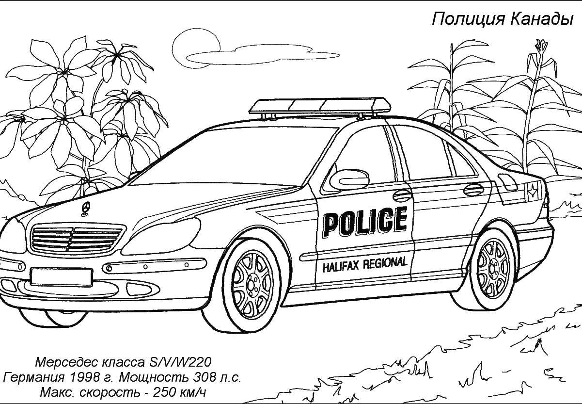 Coloring The police of Canada. Category transportation. Tags:  the police of Canada, transportation.